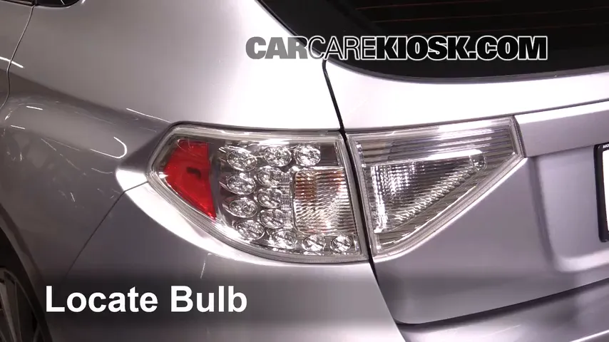 2013 Subaru Impreza WRX 2.5L 4 Cyl. Turbo Wagon Luces Luz de reversa (reemplazar foco)